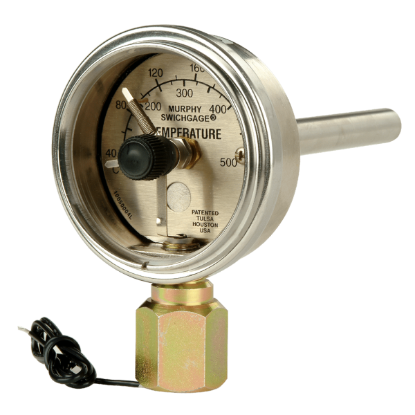 Indicadores de temperatura de montaje directo con interruptor de límite ajustable Indicadores de temperatura de montaje directo con interruptor de límite ajustable